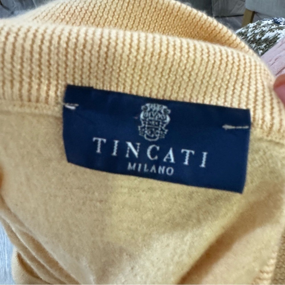Tincati Milano vintage cashmere and silk quarter zip - Picture 6 of 7